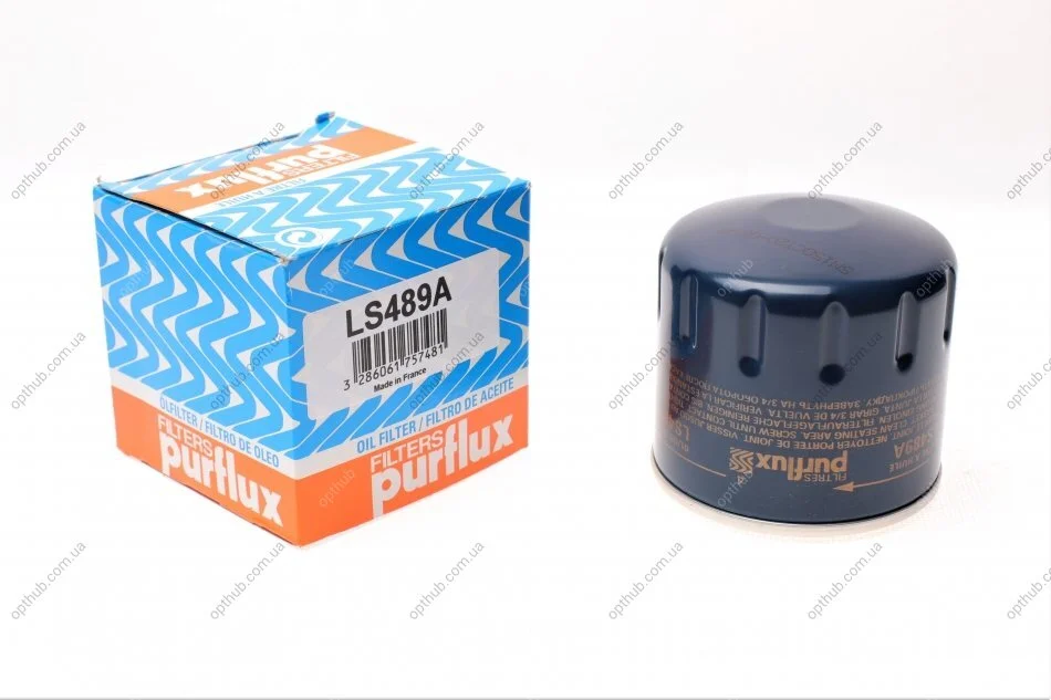 Фільтр масляний Kia/Mitsubishi/Subaru 03- PURFLUX UA63 Purflux LS489A (фото 1)