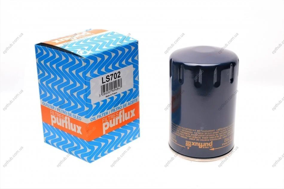 Фільтр масляний VW 1.6 -2.0 (бензин) PURFLUX UA63 Purflux LS702 (фото 1)