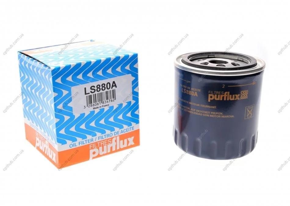 Фільтр масляний Citroen Jumper/Peugeot Boxer 2.5TD PURFLUX UA63 Purflux LS880A (фото 1)