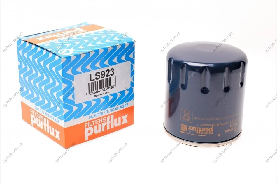 Фільтр масляний Citroen C5/Peugeot 307 HDI (h=85mm) PURFLUX UA63 Purflux LS923 (фото 1)