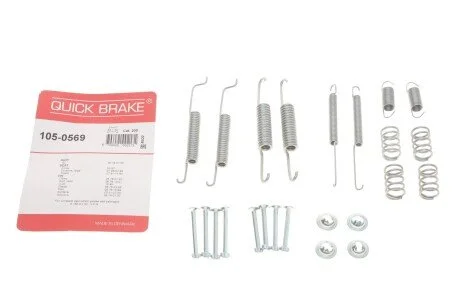 Комплект пружинок колодок ручника VW Golf II/Passat 1.0-1.8 80-99 (Vag) UA63 QUICK BRAKE 105-0569