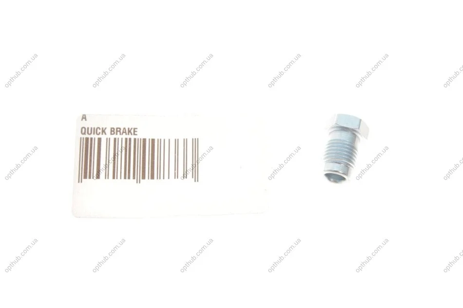З'єднувач трубки гальмівний (M10x1/11x16.7/d=5.0) QUICK BRKE (opt-om) QUICK BRAKE A (фото 1)