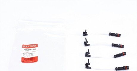 Датчик зносу гальмівних колодок (передніх) MB (W124/210) (L=93mm) к-кт 4шт. (opt-om) QUICK BRAKE WS 0115 A