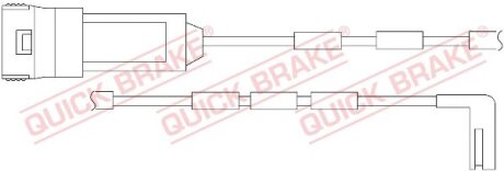 WS 0193 A Датчик зносу гальмівних коло QUICK BRAKE WS0193A