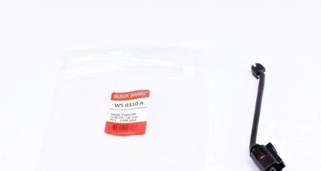 Датчик износа тормозных колодок (задних) VW Touareg 3.0-4.2 10- (L=140mm) К-кт 2 шт. UA63 QUICK BRAKE WS 0310 A