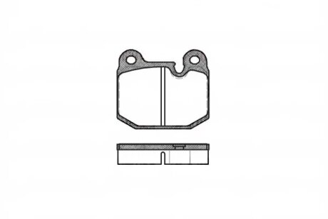 Колодки гальмівні дискові ПЕРЕДН E21 -82 -ua REMSA 0014.10