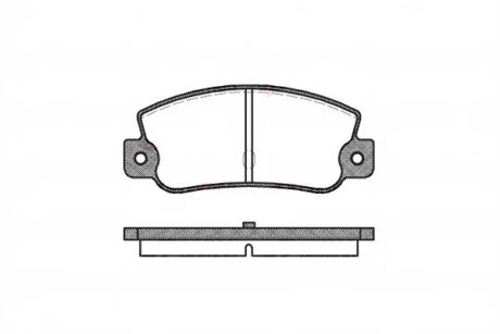 Колодки гальмівні дискові REMSA 0025.30