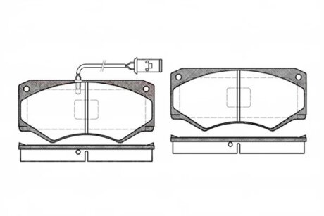 Колодки гальмівні дискові REMSA 0047.52
