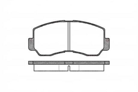 Колодки тормозные дисковые (комплект 4 шт.)) REMSA 0094.40