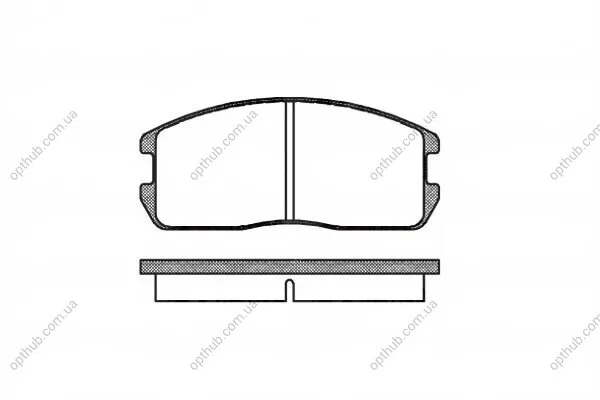 Колодки тормозные дисковые MITSUBISHI LANCER 1.8D SED C64A 4D65 1795CC OHC FWD 5 MTM 88-91 REMSA 0175.00 (фото 1)