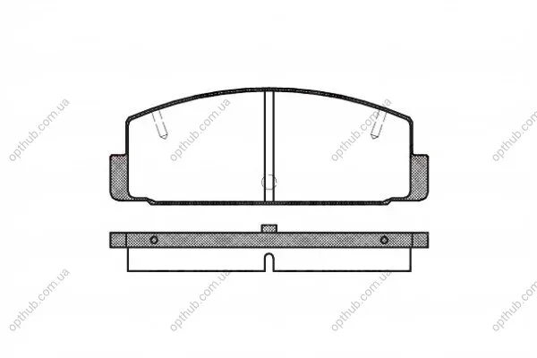 Колодки тормозные дисковые задние MAZDA 323 C, F, P S, S S, 626, 6,MX6,PREMACY,RX7 1.2-2.2I 16V 90.09-,02 REMSA 0179.10 (фото 1)