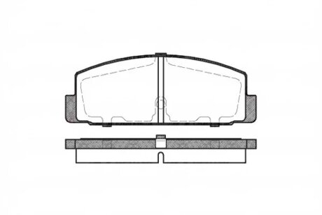 Колодка гальм. диск. MAZDA 6 (GG) 1.8-2.3 02- задн. REMSA 0179.30