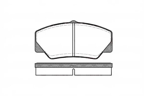 Колодки гальмівні дискові ПЕРЕДН FORD TRANSIT 80, 100, 115, 120 10.85-12.91 -ua REMSA 0206.00