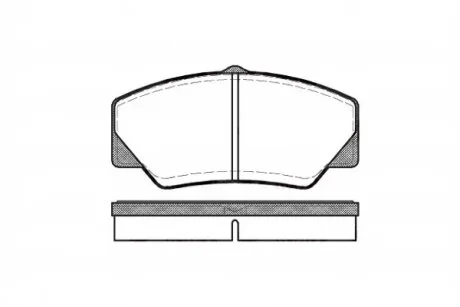 Колодки тормозные дисковые передние FORD TRANSIT 80, 100, 115, 120 10.85-12.91 REMSA 0206.00