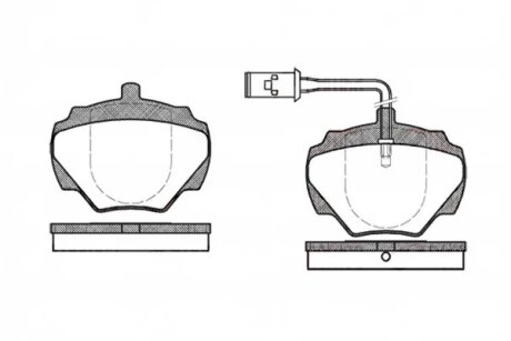 Колодки гальмівні дискові ЗАДН LANDROVER DISCOVERY I 2.0-3.9 -98 -ua REMSA 0222.01