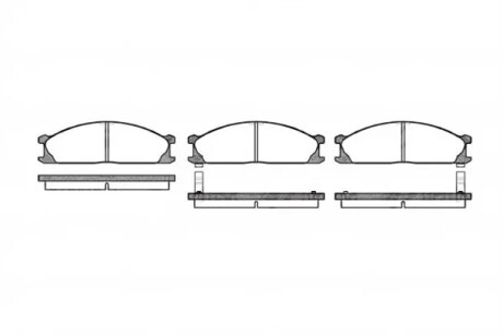 Колодки гальмівні дискові (комплект 4 шт) REMSA 0236.02