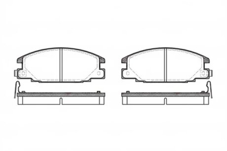 Колодки гальмівні дискові ПЕРЕДН ISUZU BIGHORN 86-,ERA 92- -ua REMSA 0238.04