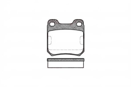 Колодки гальмівні дискові ЗАДН OPEL OMEGA A -94,OMEGA B 94-,VECTRA B 95-;SAAB 900 93-,9-3 98-,9-5 97- -ua REMSA 0239.00