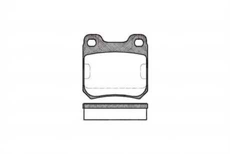Колодки тормозные дисковые задние OPEL OMEGA A -94,OMEGA B 94-,VECTRA B 95-;SAAB 900 93-,9-3 98-,9-5 97- REMSA 0239.00