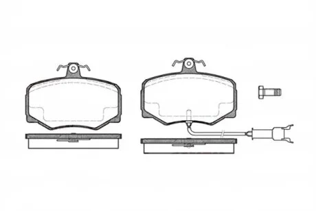 Колодки тормозные дисковые передние JAGUAR SOVEREIGN JAGUAR, XJ12, XJ220, XJ6, XJR REMSA 0246.12