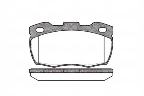 Колодки гальмівні дискові REMSA 0266.10