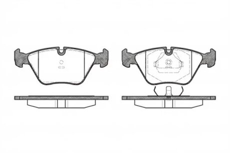 Колодка гальм. диск. BMW 3 (E36), 5 (E34) передн. REMSA 0270.00