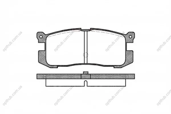 Колодки гальмівні дискові ЗАДН FORD PROBE / MAZDA 626 -ua REMSA 0272.00 (фото 1)