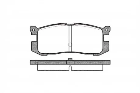 Колодки гальмівні дискові ЗАДН FORD PROBE / MAZDA 626 -ua REMSA 0272.00