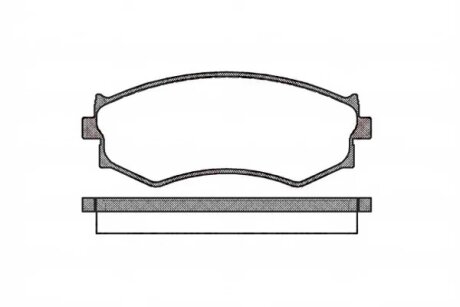 Колодки гальмівні дискові (комплект 4 шт) REMSA 0287.00