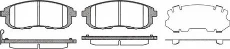 Колодки гальмівні дискові ПЕРЕДН NISSAN CUBE 1.5DCI 10-,TIIDA 1.5DCI-1.8 07-;SUZUKI SX4 06- -ua REMSA 0293.11