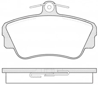 Колодки тормозные дисковые передние VOLVO 440 -96 REMSA 0309.00