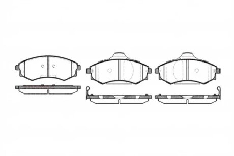 Колодки гальмівні дискові (комплект 4 шт) REMSA 0318.05