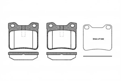 Колодки гальмівні дискові REMSA 0321.10