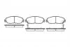 Колодки гальмівні дискові ПЕРЕДН HONDA ACCORD, CIVIC, CRV 1.7CTDI,2.0I 16V 92.01-,02.07- -ua REMSA 0324.02 (фото 1)