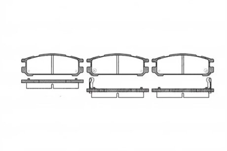 Колодки гальмівні дискові REMSA 0342.02