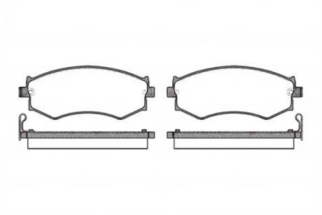 Колодки гальмівні дискові ПЕРЕДН HYUNDAI COUPE,ELANTRA, SONATA, 1.6I-2.0I 16V 90.10-,03.05-/ KIA JOICE -ua REMSA 0350.04