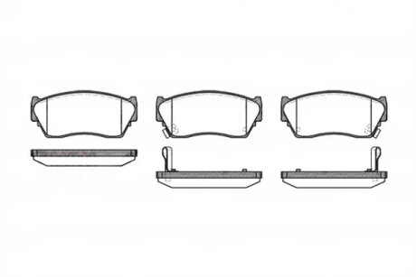 Колодки тормозные дисковые передние NISSAN SUNNY N14 REMSA 0364.02