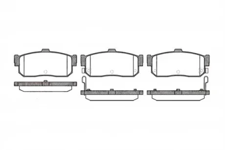 Колодки тормозные дисковые задние NISSAN MAXIMA 2,0 2,5 3,0 3,5 95- 00- ALMERA 1,6 1,8 2,0 95- 00- PRIMER REMSA 0366.22