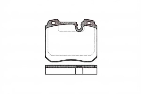Колодки гальмівні дискові ПЕРЕДН,ПОДГОТ ДЛЯ ДАТЧИКА,83Х99.8Х18BMW 7 (E32)/8 (E31) 04.1993- -ua REMSA 0378.00
