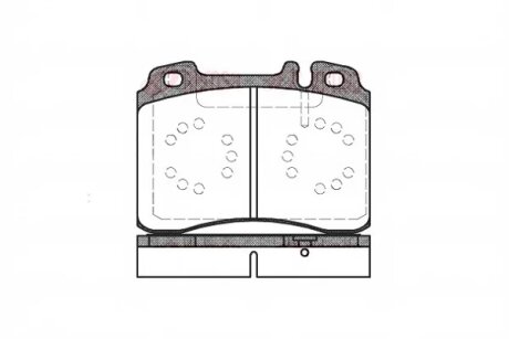 Колодки гальмівні дискові ПЕРЕДН MB 190 (W201), E CLASSE (W124, C124, W210, S210), SL CLASSE (R129) -ua REMSA 0379.20