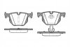 Колодка гальм. диск. BMW 325, 330,335 (E90-93) 05 - задн. REMSA 0381.60 (фото 1)
