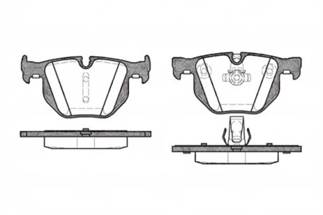 Колодка гальм. диск. BMW 325, 330,335 (E90-93) 05 - задн. REMSA 0381.60