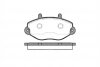 Колодки гальмівні дискові ПЕРЕДН FORD TRANSIT 150L, 150S, 190 08.91-08.94, TRANSIT 2.5D, 2.5TD 09.94-0 REMSA 0392.00 (фото 1)