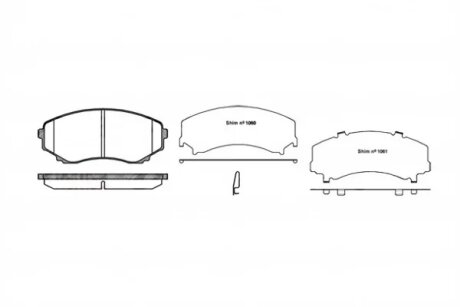 Колодки гальмівні дискові ПЕРЕДН MAZDA MPV LW 2.0I,2.5I 99- REMSA 0397.22