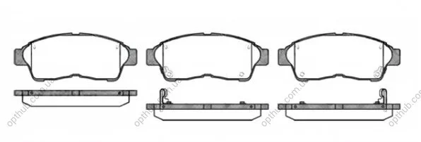 Колодки тормозные дисковые передние TOYOTA CAMRY 91-,CARINA E 92-,CELICA 93-,COROLLA 92-97,RAV4 94-00 REMSA 0402.02 (фото 1)