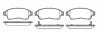 Колодки гальмівні дискові ПЕРЕДН TOYOTA CAMRY 91-,CARINA E 92-,CELICA 93-,COROLLA 92-97,RAV4 94-00 REMSA 0402.02 (фото 1)