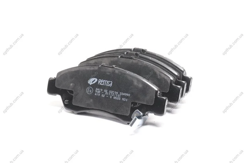 Колодки гальмівні дискові ПЕРЕДН HONDA LOGO 96-,CAPA 98-,CIVIC/ETC 91-,PARTNER 96-,INTEGRA DC1 -ABS REMSA 0419.02 (фото 1)