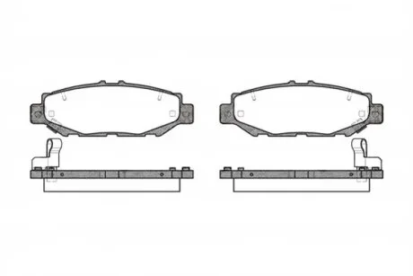 Колодки гальмівні дискові ЗАДН LEXUS IS400,LS400 4.0I 32V 94.10-,98.09-/ TOYOTA CENTURY 5.0I 48V 96.08 -ua REMSA 0424.04