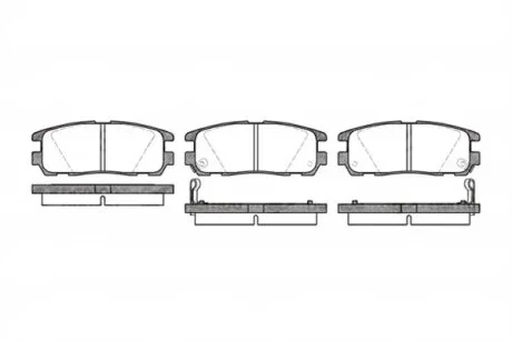 Колодка гальм. диск. GREAT WALL HOVER H3, OPEL FRONTERA задн. (вир-во) REMSA 0426.02