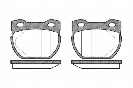 Колодки гальмівні дискові ЗАДН LAND ROVER 90/110/DEFENDER/DISCOVERY I 06.1998- -ua REMSA 0584.00
